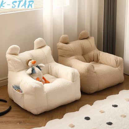 K-STAR Cute and Lazy Sofa Mini Casual Seat Cartoon Children'S Sofa Reading Men and Women Simple Sofa Baby Sofa 2024 Dropshopping