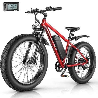 Electric Bike 26" X 4.0 Fat Tire Electric Bike 48V 500W All Terrain Electric Bike Long Range Electric Mountain Bike Beach Bike Snow Bike, UL2849 Certified